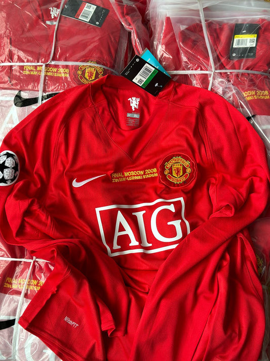 Camiseta manga larga Manchester united 2008 Cristiano Ronaldo versión jugador